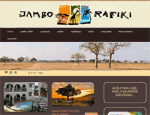 Tablet Screenshot of jamborafikitravel.com